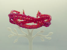 Load image into Gallery viewer, Red 6 Strand Braided Cuff
